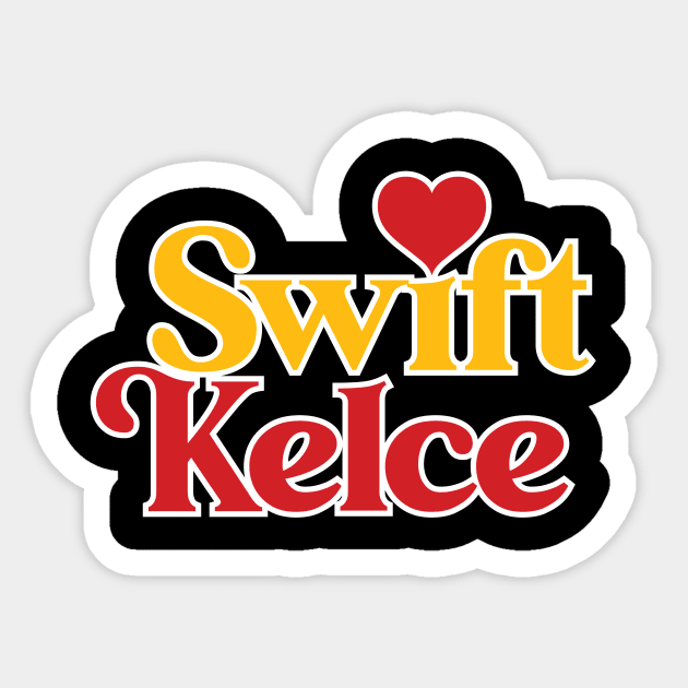 Swift HEART Kelce Sticker by BRAVOMAXXX